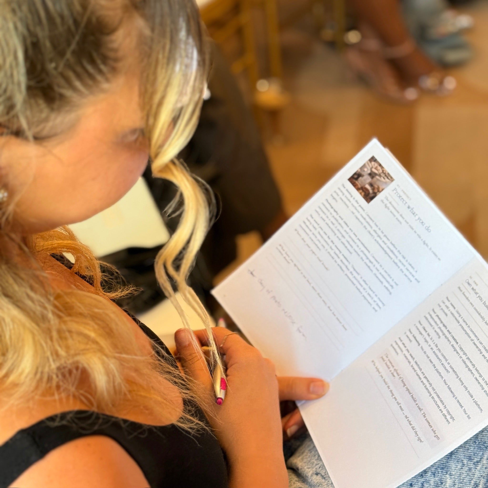 Founder working through the Legalize Your Legacy workbook
