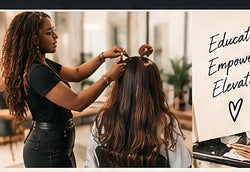 Beauty business owner at work